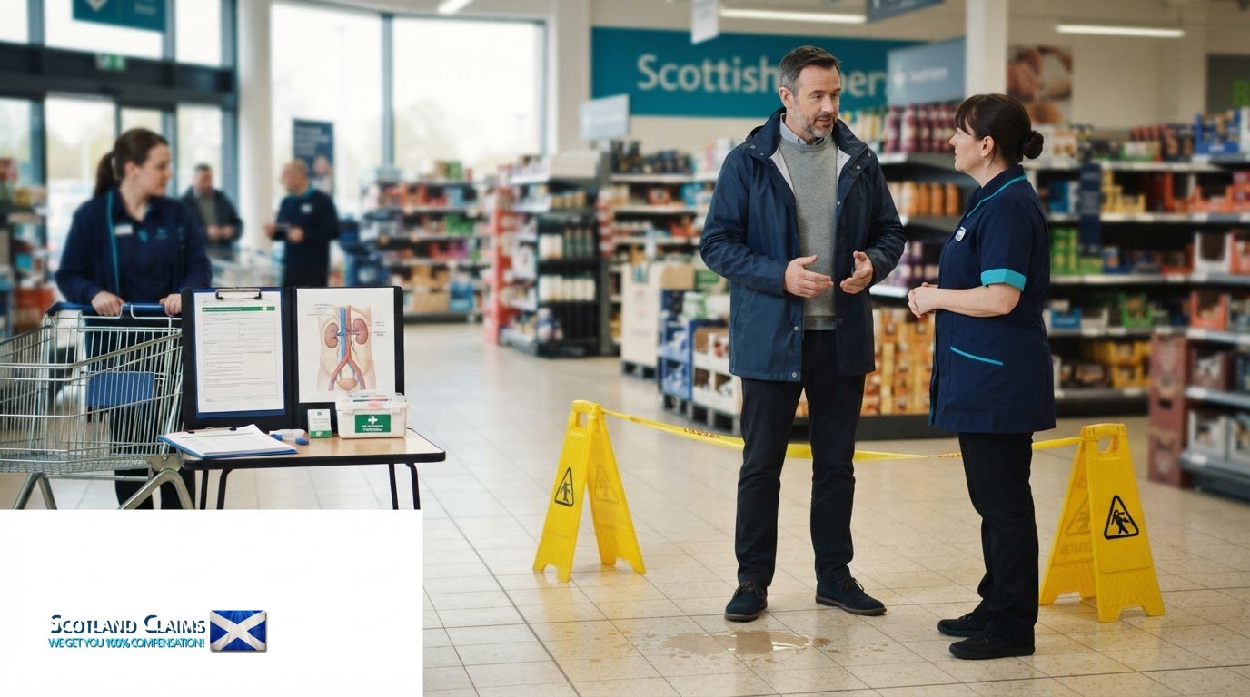 Claiming for a Fall in a Supermarket in Scotland: AAA Risks